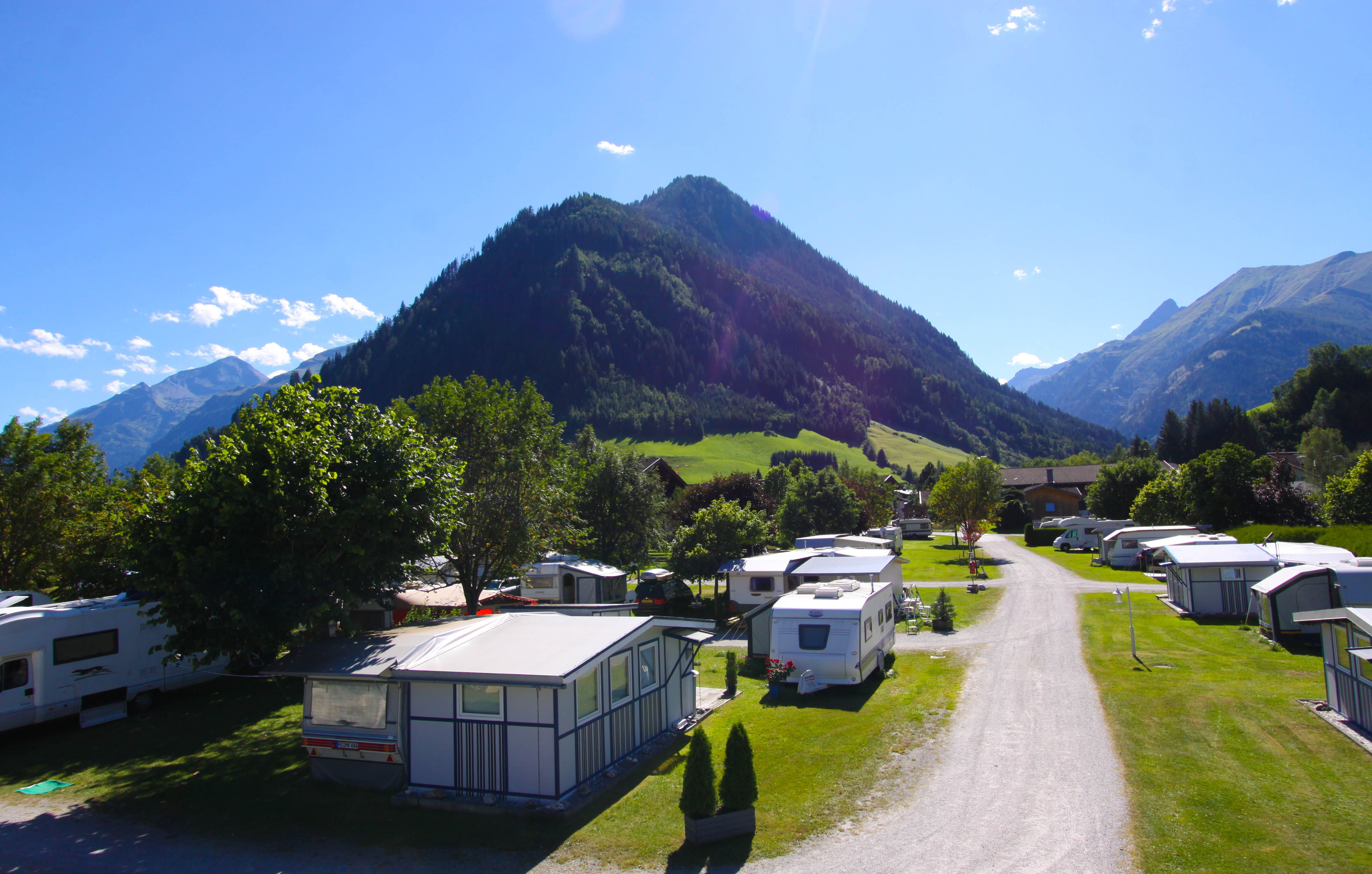 Campingplatz im Nationapark Hohe Tauern Blick ins Seidelwinkeltal